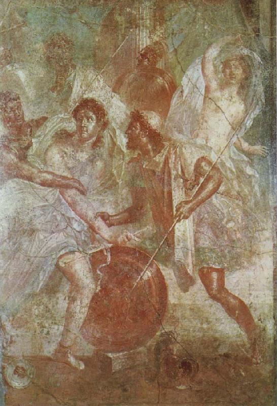 unknow artist Wall painting from the House of the Dioscuri at Pompeii oil painting picture